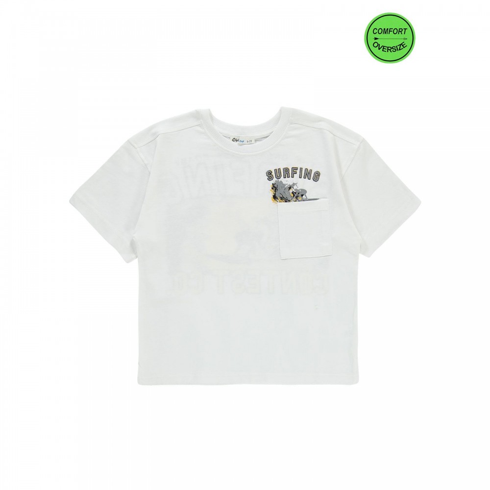 Civil Boys Παιδικό T-Shirt 6-9 Χρονών Λευκό