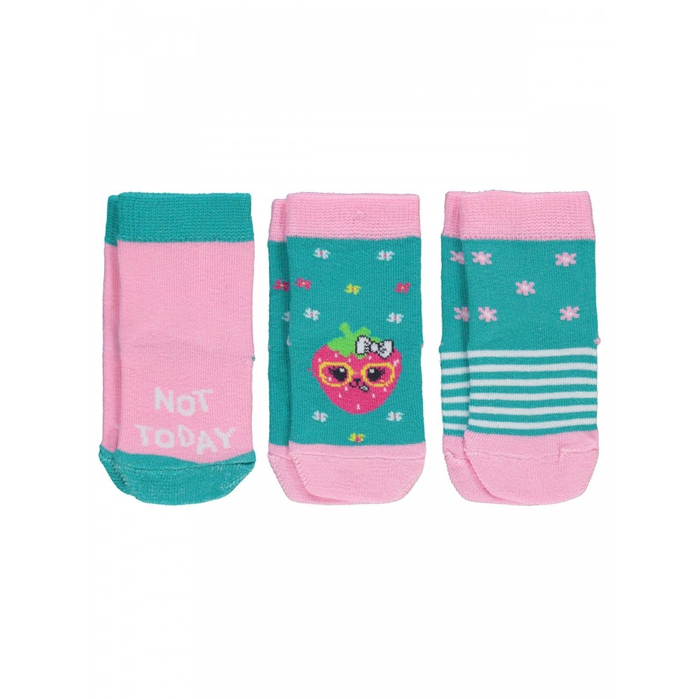 Civil Baby Girl Βρεφικό Σετ Κάλτσες 3Τμχ 6-18 Μηνών Ροζ