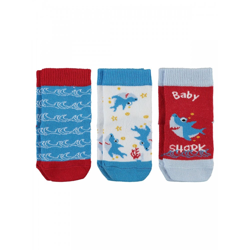 Civil Baby Boy Βρεφικό Σετ Κάλτσες 3Τμχ 6-18 Μηνών Κόκκινο