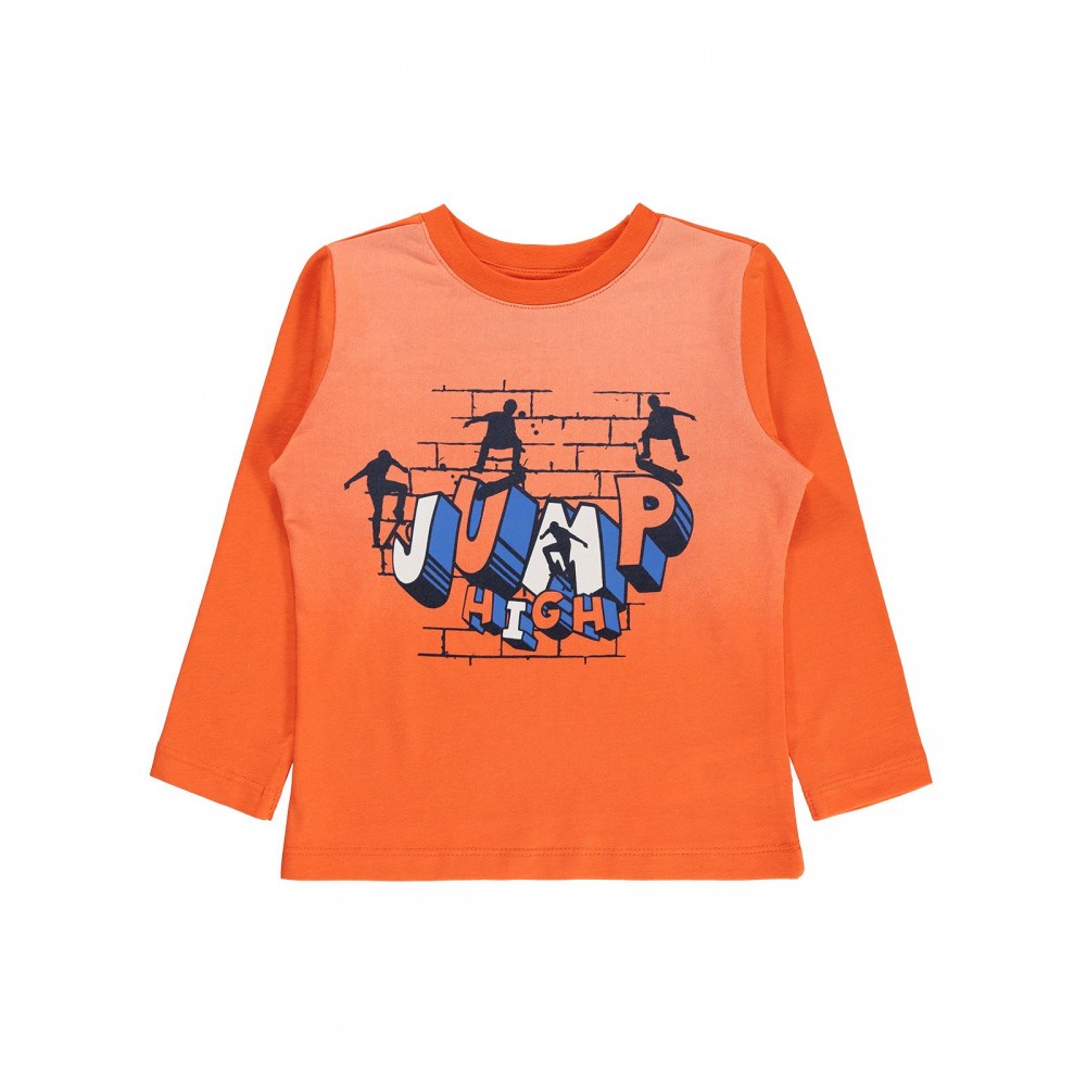Civil Boys Παιδική Μπλούζα 2-5 Χρονών Πορτοκαλί