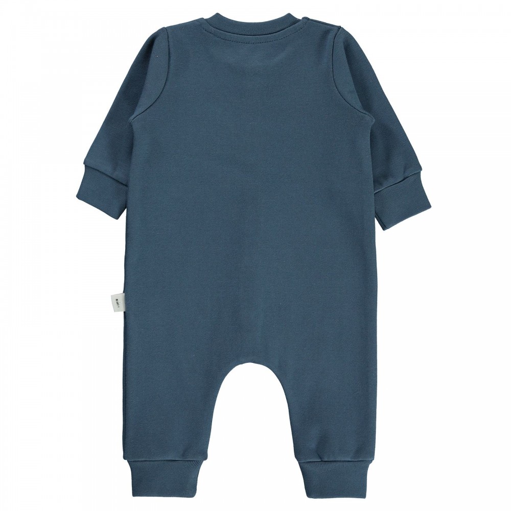 Civil Baby Βρεφικό Φορμάκι Με Σκουφάκι 1-6 Μηνών Πετρόλ