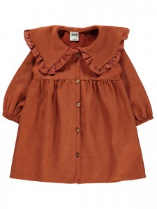 Civil Baby Girl Βρεφικό Φόρεμα 9-18 Μηνών Πορτοκαλί