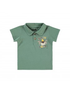 Βρεφικό T-Shirt Για Αγόρι 6-18 Μηνών Χακί